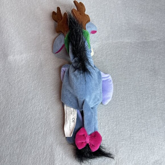 Reindeer Eeyore Winnie The Pooh The Disney Store Bean Bag 9" Plush Stuffed Toy - Picture 3 of 4
